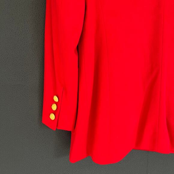 Escada Margarita Ley women’s double breasted crest cashmere blazer jacket - Picture 8 of 16